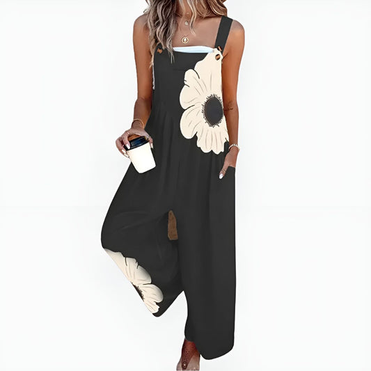 Briselle™ | Effortless Floral Print Overalls