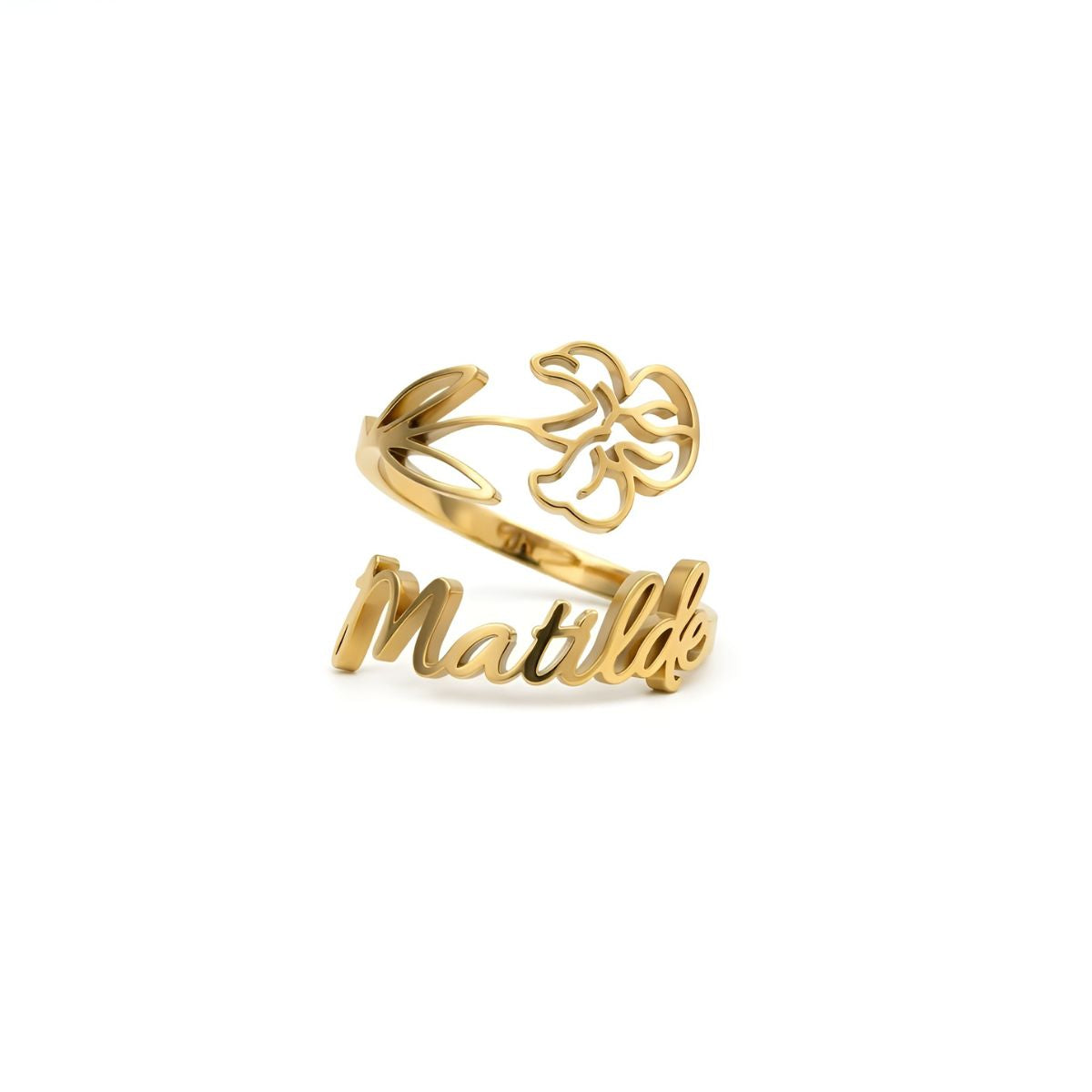 Everbloom™ | Personalized Name Flower Ring
