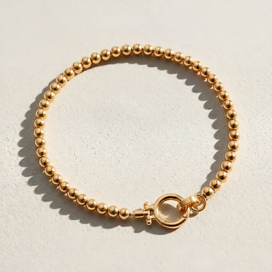 Lunarelle™ | Mint Charm Beaded Bracelet