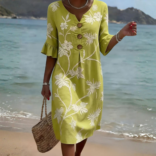 Floréline™ | Effortless Bloom Floral Dress