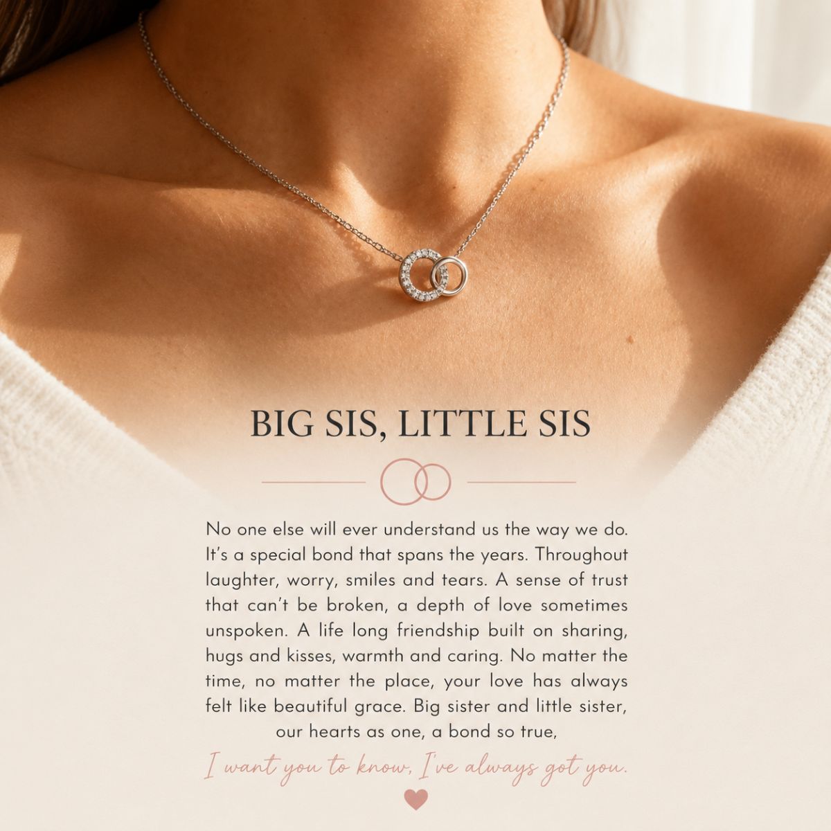 Amorette™ | Sister Bond Necklace