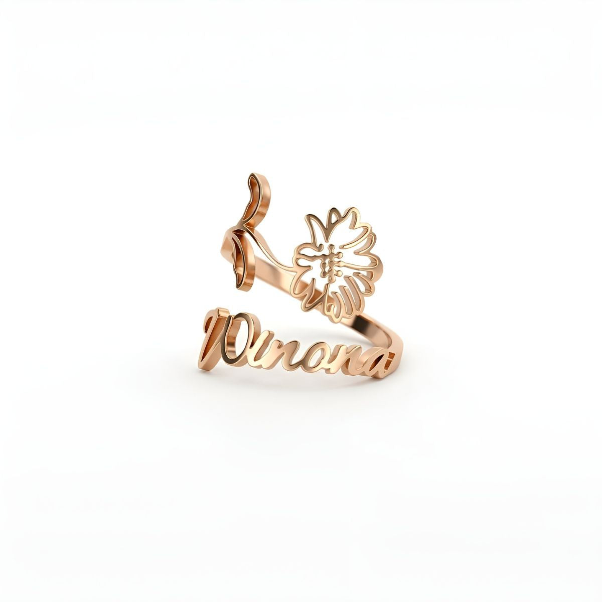 Everbloom™ | Personalized Name Flower Ring