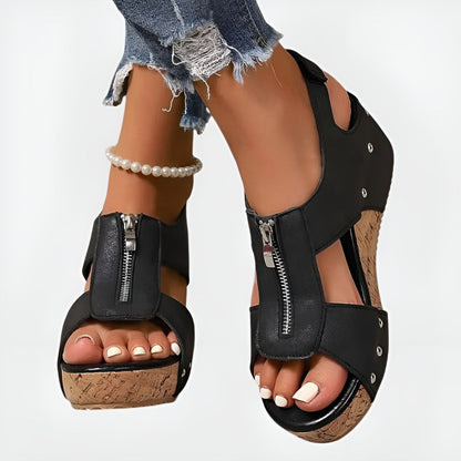 Ashlyn™ | Comfort Zip Sandals