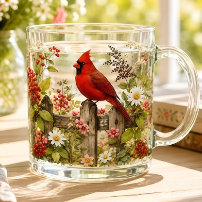 Floréa™ | Tasse en Verre Fleurie