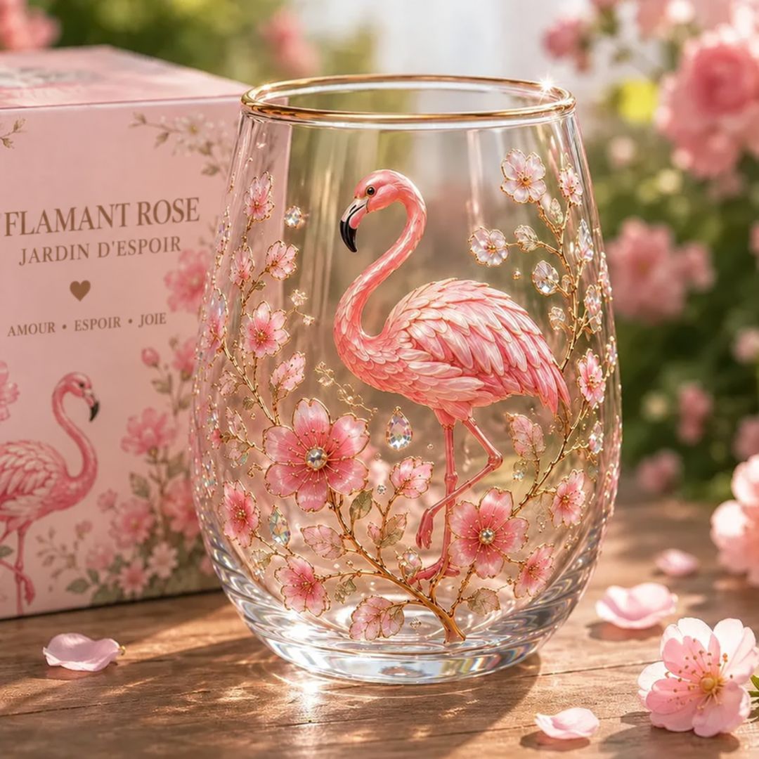 Floréa™ | Tasse en Verre Fleurie