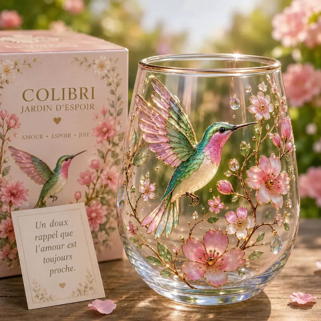 Floréa™ | Tasse en Verre Fleurie