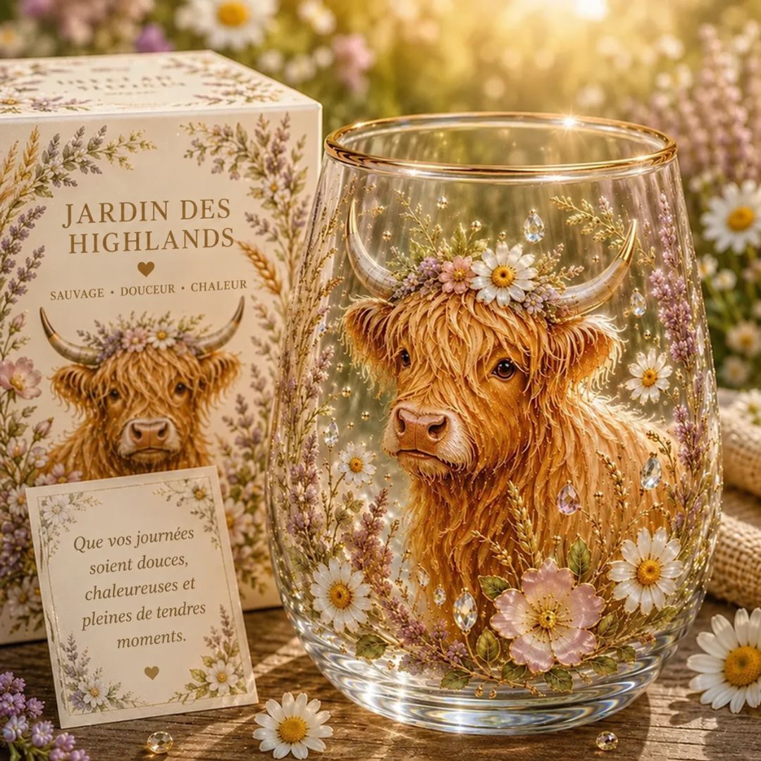 Floréa™ | Tasse en Verre Fleurie