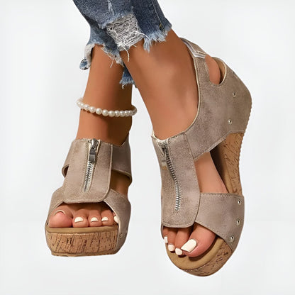 Ashlyn™ | Comfort Zip Sandals