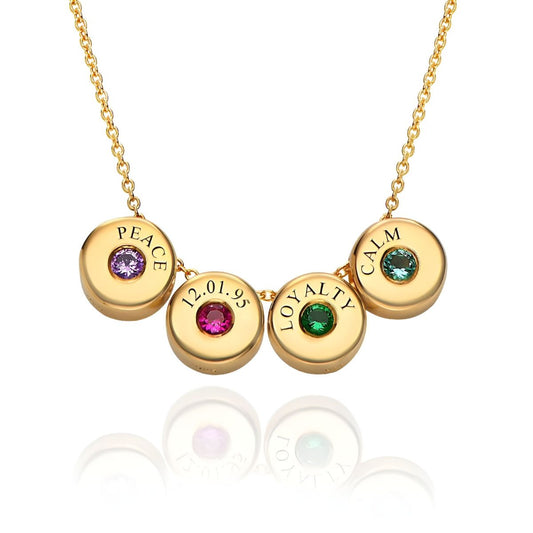 Celestira™ | Personalized Birthstone Family Necklace