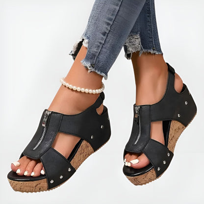 Ashlyn™ | Comfort Zip Sandals