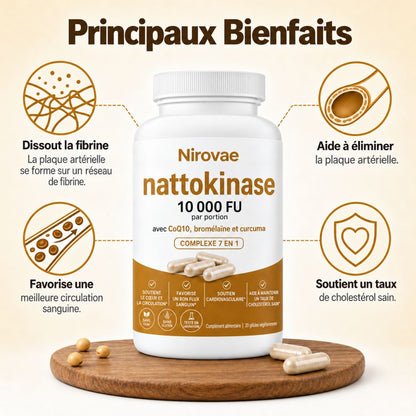 Nirovae™ | Complexe Nattokinase 10 000 FU