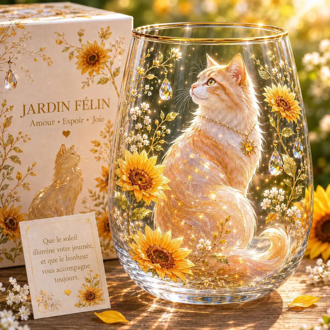 Floréa™ | Tasse en Verre Fleurie