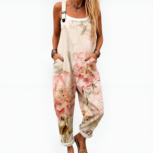 Briselle™ | Effortless Flower Print Overalls