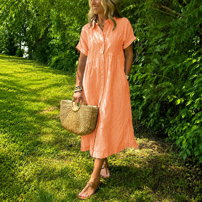 Mirellia™ | Striped Maxi Dress