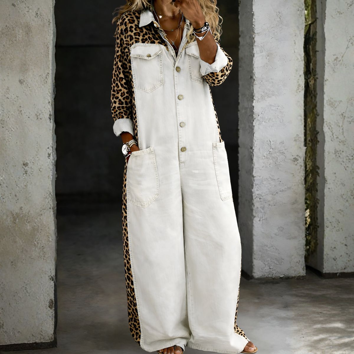 Harlowyn™ | Relaxed Denim Jumpsuit