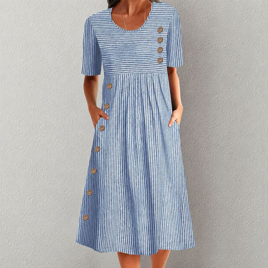 Sorella™ | Striped Midi Dress