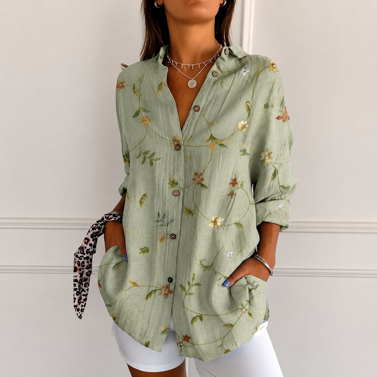 Celestine™ | Graceful Floral Blouse