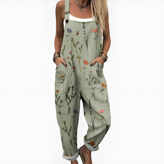 Briselle™ | Effortless Garden Print Overalls