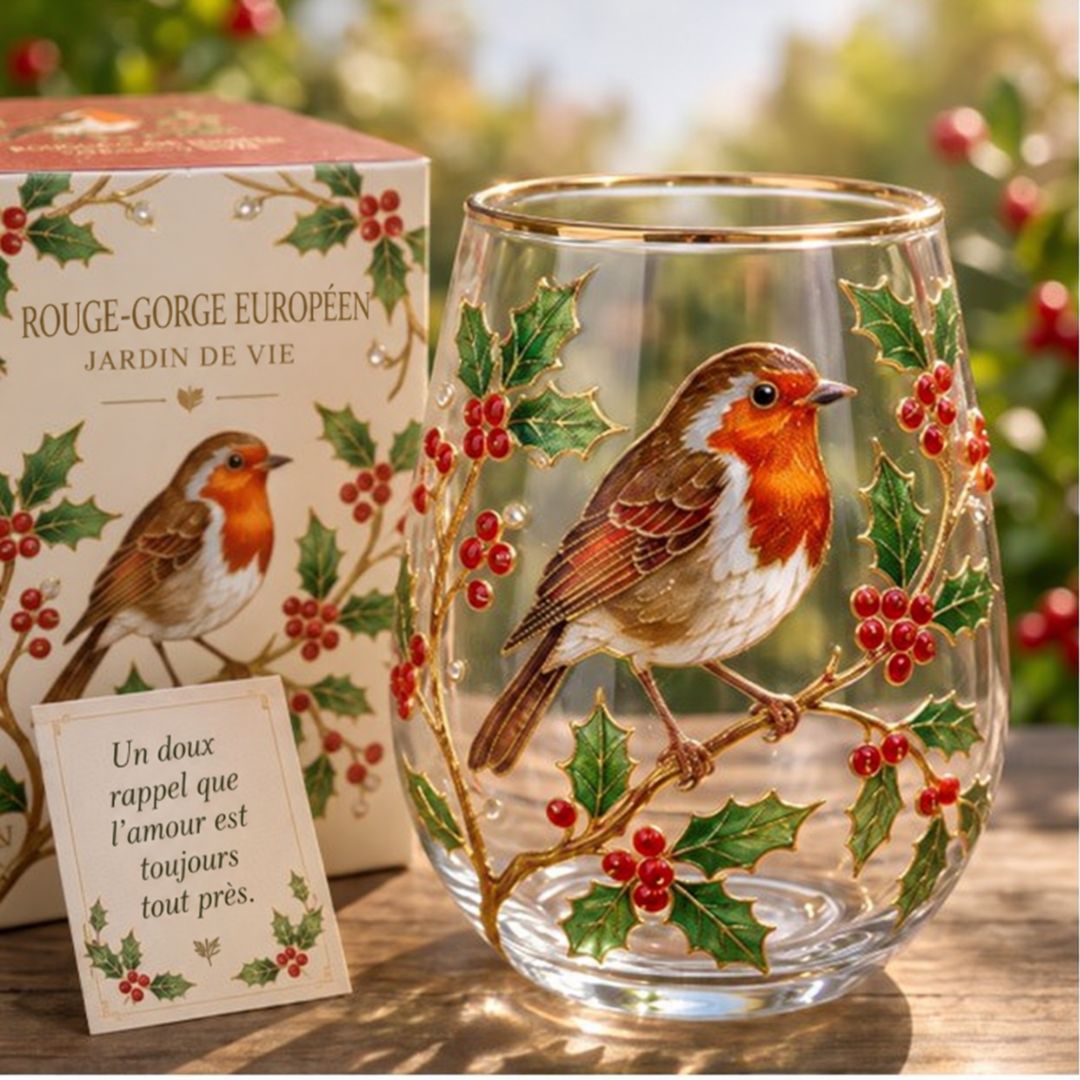 Floréa™ | Tasse en Verre Fleurie