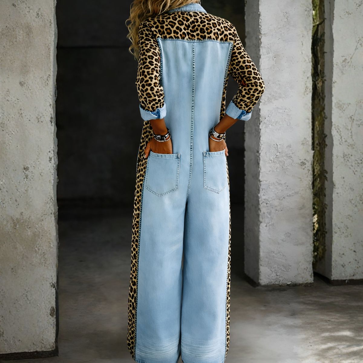 Harlowyn™ | Relaxed Denim Jumpsuit