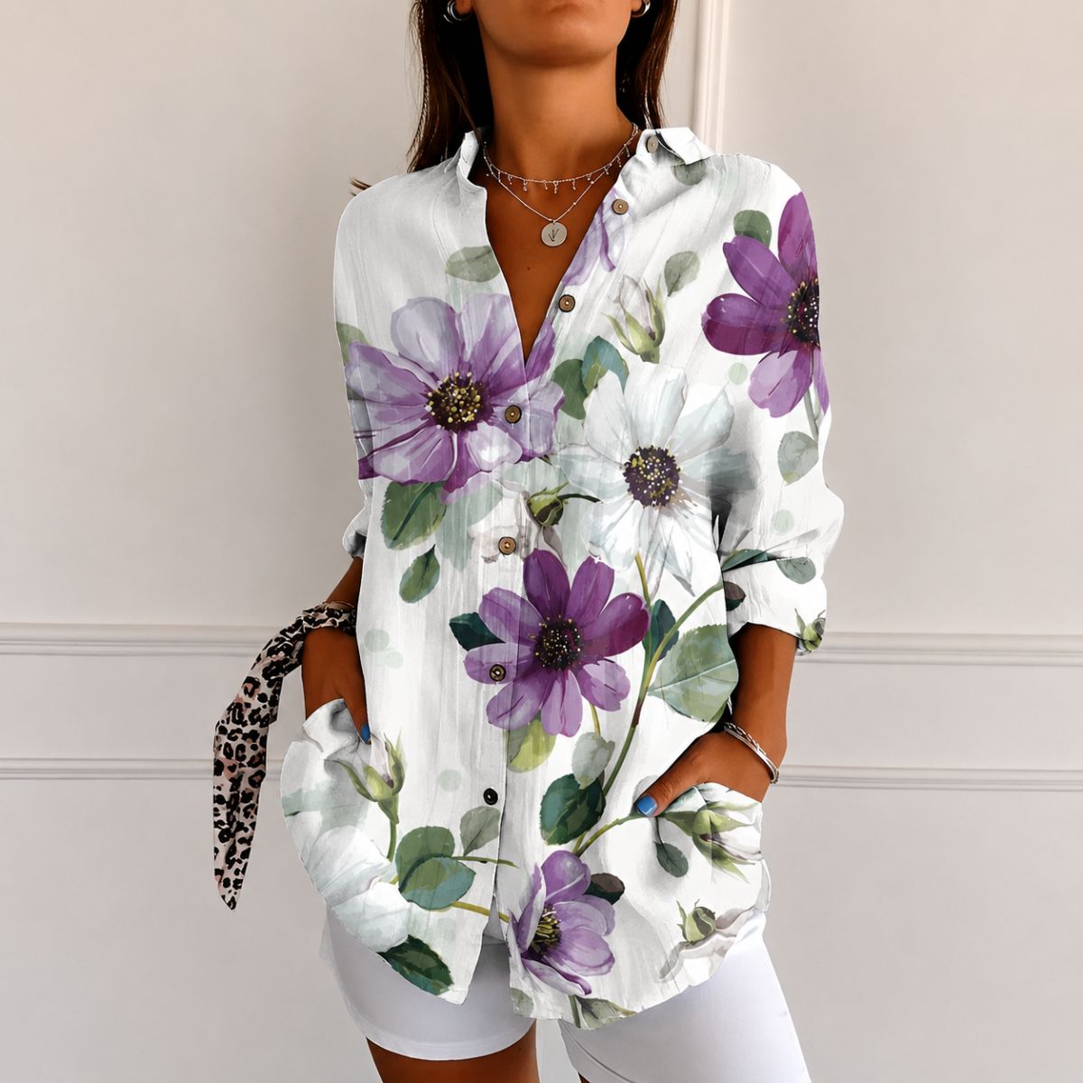 Celestine™ | Graceful Floral Blouse