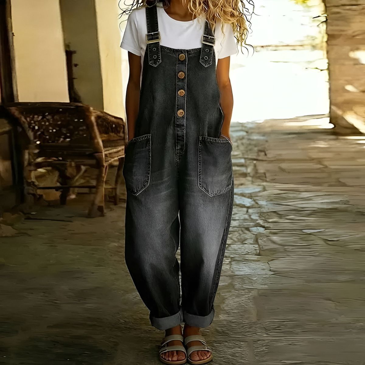 Madelynn™ | Denim Overall Jumpsuit