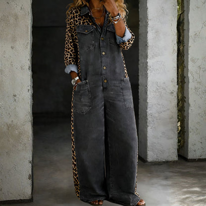 Harlowyn™ | Relaxed Denim Jumpsuit