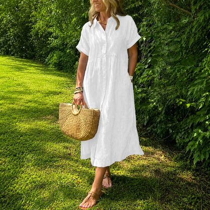Mirellia™ | Striped Maxi Dress