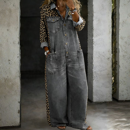 Harlowyn™ | Relaxed Denim Jumpsuit