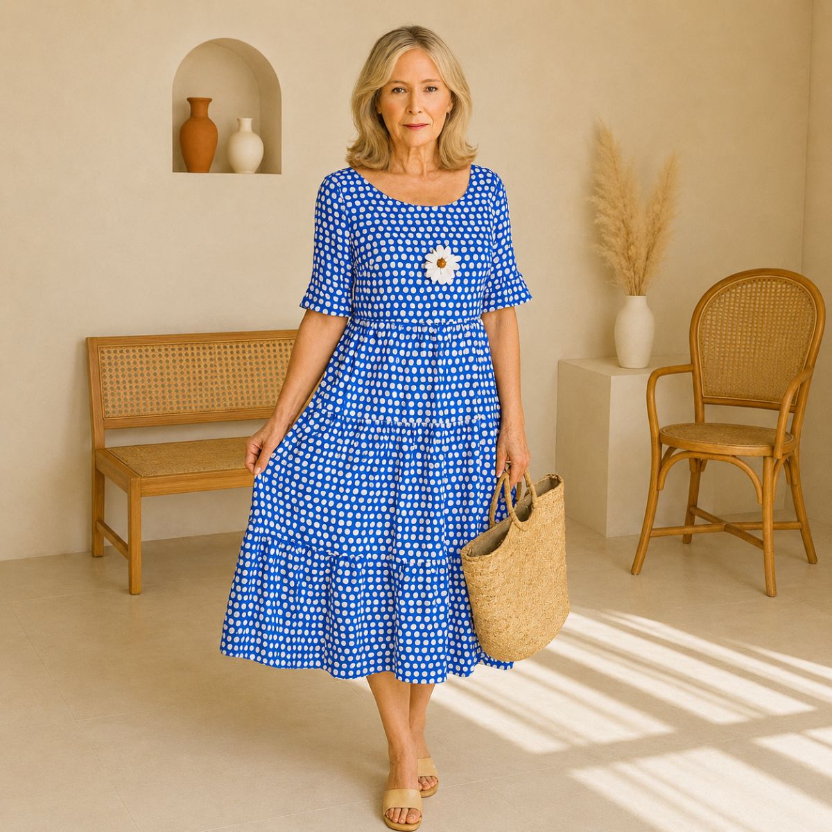 Elowyne™ | Breezy Midi Dress