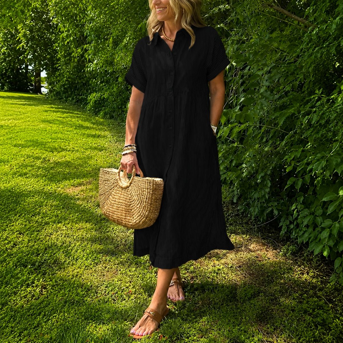 Mirellia™ | Striped Maxi Dress