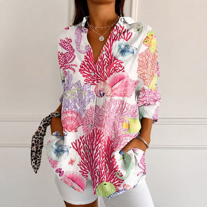 Celestine™ | Graceful Floral Blouse