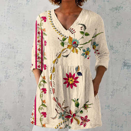 Savara™ | Floral Longline Blouse