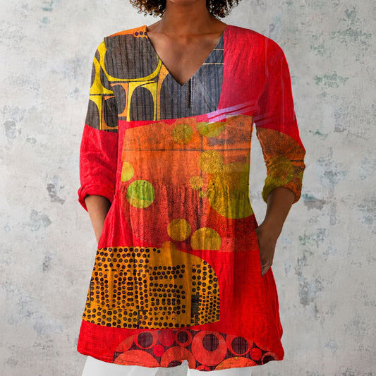 Savara™ | Artistic Longline Blouse