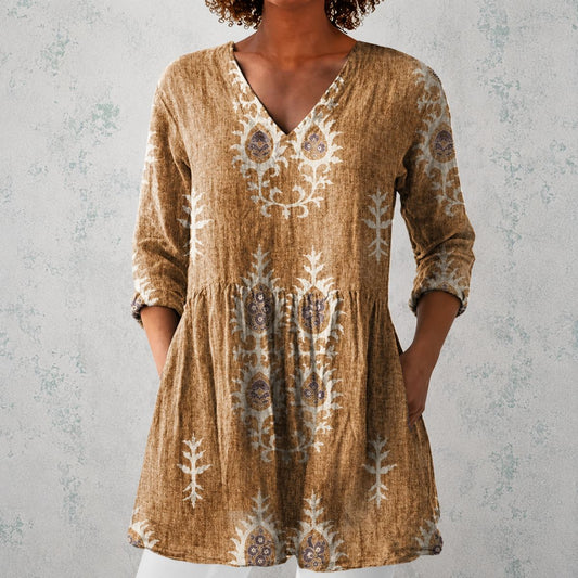 Savara™ | Yellow Longline Blouse