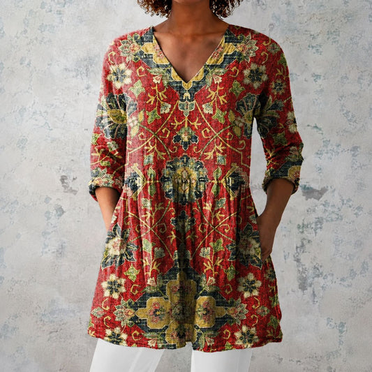 Savara™ | Maze Longline Blouse