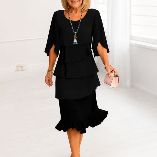 Adeline™ | Black Flowing Dress