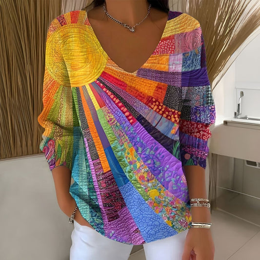 Calista™ | Vintage Mosaic T-Shirt