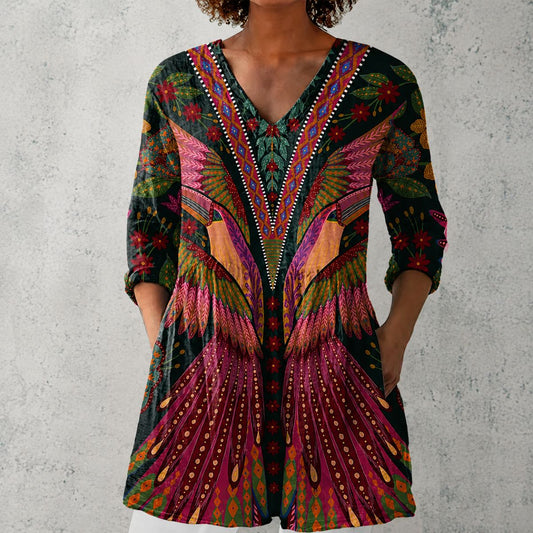 Savara™ | Toucan Longline Blouse