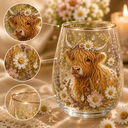 Floréa™ | Tasse en Verre Fleurie