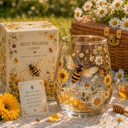 Floréa™ | Tasse en Verre Fleurie