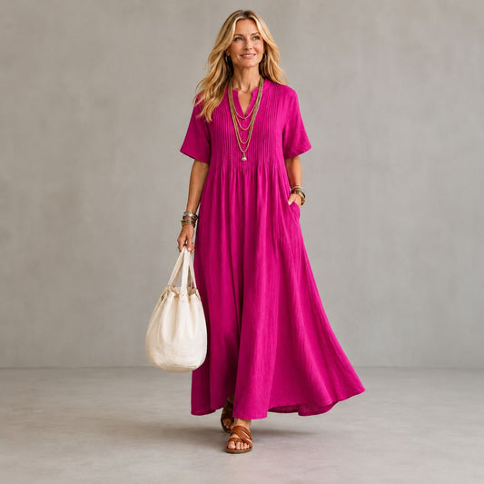 Evabelle™ | Pleated Dress